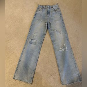 Zara The 90s full length flare Jean size 4